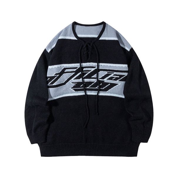 Contrast Color Knit Sweater – Stylish Unisex Pullover For Casual & Couple Outfits"_viptrois.com