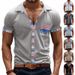 Men's Clothing TK New Summer Men's Loose Casual Light Luxury Bohemian Style Contrast Color Shirt Short Sleeved Cardigan_viptrois.com