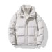 Men's Clothing New Cotton Coat Men's Fake Two Piece Winter Thickened Coat Solid Color Fashion Cotton Coat Trendy Print LOGO_viptrois.com