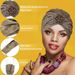 New style gold stamped pleated turban hat, retro noble jewelry accessories, turban hat, factory direct sales turban hat_viptrois.com
