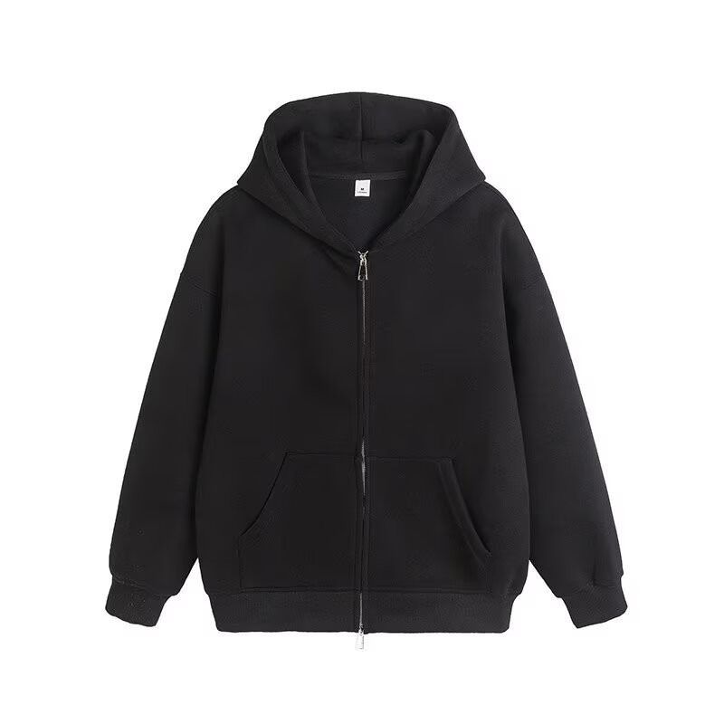 Men's Clothing Teenagers Autumn American Fashion Cardigan Sweater Men's All Match Casual Tops Sports Hooded Zipper Jacket_viptrois.com