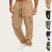 Men's Utility Cargo Pants – Multi-Pocket Straight-Leg Workwear Trousers For Urban Exploration (Navy, Black, Grey, Olive, Khaki)_viptrois.com