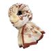 for Women Autumn Winter 2024 New Simple Elegant Printed Silk Scarf Korean Style Pastoral Floral Warm Large Shawl_viptrois.com