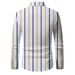 Hot Selling Men's Casual Shirt With Lapel In Spring And Autumn, Thin Style, Multi Color Line Design, Comfortable And Breathable_viptrois.com
