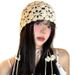 Summer Hand-crocheted Knitted Hat Children Hollow Flowers Breathable Pile Hat Fringed Sweet Cute Thin Hat_viptrois.com