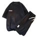 Men's Clothing Love Waffle Suit Men's Summer Loose Hong Kong Style Design Student Shorts Couple Casual Sportswear Two-piece Suit_viptrois.com