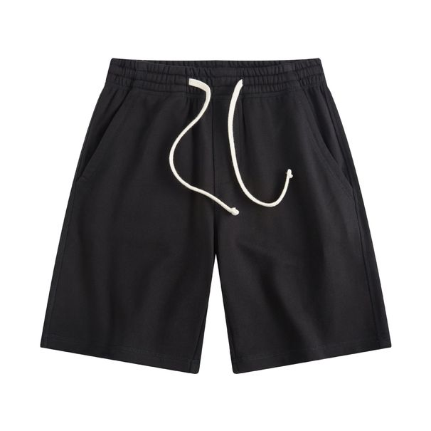 2026 High-quality Cotton Short Drawstring Loose Casual Pants Solid Color Men's Sports Casual Shorts_viptrois.com