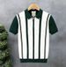 Striped Collared Short Sleeved Knit Sweater Thin Style Summer Men's Top_viptrois.com