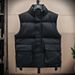 Unisex Stand Collar Vest – Lightweight Winter Puffer Sleeveless Jacket For Streetwear & Layering (Black/Grey/Cream, M-4XL)_viptrois.com