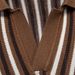 Men's Knit Stripe Polo Shirt, Breathable Moisture-Wicking Short Sleeve Top For Business Casual & Daily Wear_viptrois.com