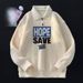 Couple American Retro High End Lapel Knitted Polo Shirt Men's Autumn And Winter Loose Lazy Style Long Sleeved Sweater_viptrois.com
