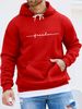Men's Autumn And Winter Casual Fashionable Loose Hooded Sweatshirt With Freedom Letter Print Warm Long Sleeved Pullover_viptrois.com