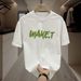 【DORAE】2026 Men's T-shirt (Heavyweight Cotton) Black (Oversized Graphic Print & "WAKE.T" Graffiti Print) – High Street Style For Street Style_viptrois.com
