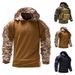 Men's Clothing New Long Sleeved T Shirt Men's Special Forces Work Uniform Training Camouflage Uniform Stretch Breathable Men's Hooded T Shirt_viptrois.com