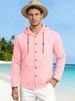 Cross-border And American Men's Pure Cotton Hooded Long-sleeve Solid Color Casual Sports Loose European Size_viptrois.com