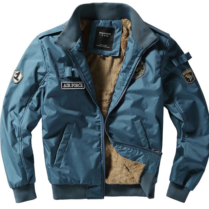 Men's Military Flight Jacket – Lightweight Aviator Bomber (Japanese Streetwear Style, Water-Resistant Polyester, Loose Fit For Urban Exploration)_viptrois.com