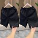 2025 Summer Thin Breathable Simple Shorts Men's Fashion Trend Mid Length Pants Youth All Match Casual Shorts_viptrois.com