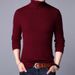 Men's High Neck Wool Sweater – Slim Fit Winter Thermal Pullover With Wrinkle-Free Treatment & Ribbed Hem (M-4XL, Minimalist Layering Essential)_viptrois.com