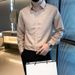 Men's Clothing Youth Popular Spring Literary Striped Men's Trend Ins New Harajuku Temperament Trend Lazy Shirt Long Sleeve Versatile_viptrois.com