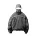 Y2K Vintage Washed Zip-Up Hoodie Streetwear Oversized Pullover For Men & Women_viptrois.com