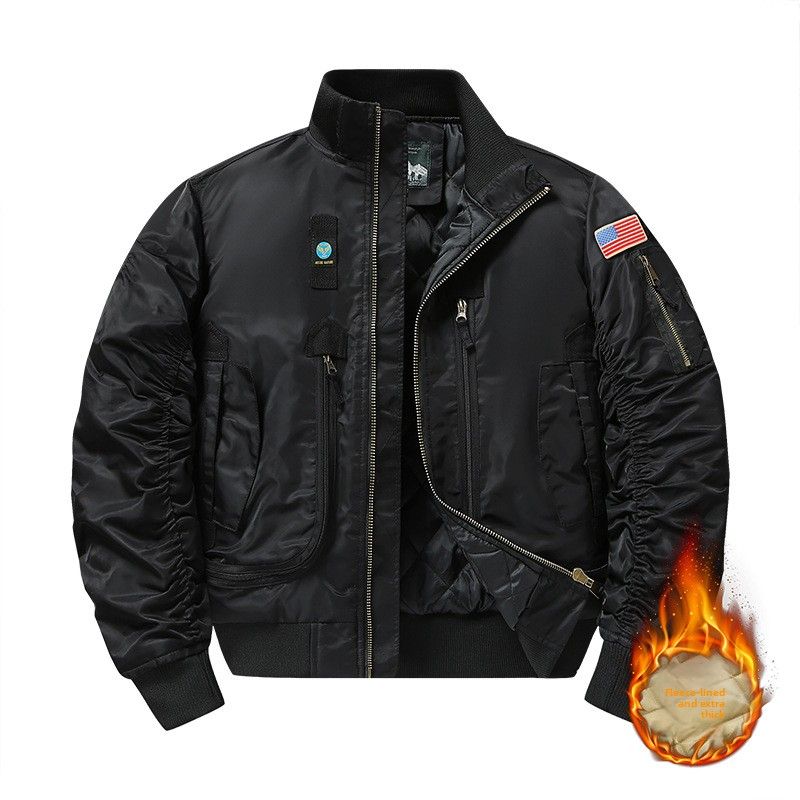 MA Jacket Cotton Thickened Tooling Air Force Loose Large Size Casual Jacket Baseball Uniform Pilot_viptrois.com