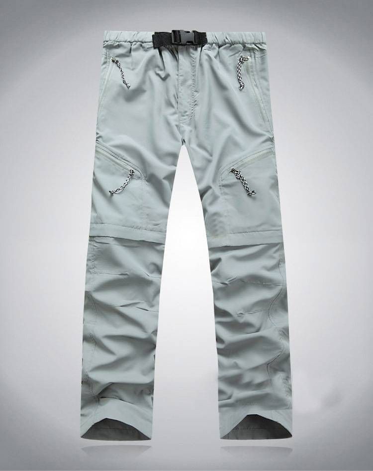 Men's Outdoor Quick-drying Pants, Fast-drying Pants, Long Pants And Short Pants, Two Sections Of Detachable Smooth Plates_viptrois.com