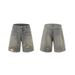 Men's Clothing Retro Raw Edge Distressed Ripped Denim Zippered Jeans Trendy Loose Casual Versatile Workwear Men And Women Suits_viptrois.com