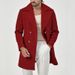 2025 Men's Autumn Winter New Style Lapel Double-Breasted Slim Fit Jacket Trench Coat_viptrois.com