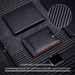 Men’s Bags RFID Carbon Fiber Card Holder Microfiber Genuine Leather Multi Card Slot Dollar Clip Coin Purse Men's Credit Card Holder_viptrois.com