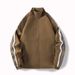 Men's Corduroy Streetwear Jacket – Trendy Slim-Fit Stand Collar Coat, Lightweight Breathable, Unisex Casual Outerwear (M-4XL, 4 Colors)_viptrois.com