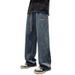 Men's Jeans Spring Autumn New Style Youth Trendy Straight Loose Long Pants Japanese Retro Wide Leg Casual Trousers_viptrois.com