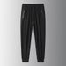 Men's Clothing Men's Straight Leg Ice Silk Trousers Summer Hot Style Solid Color Quick Drying Cool Sports Trousers_viptrois.com
