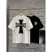 Men's Clothing Unisex Printed Casual Loose Couple Short Sleeve T Shirt Trend_viptrois.com