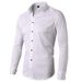Men's Clothing Solid Color Elastic Non Iron Shirt Anti Wrinkle Long Sleeved Tops Business Commuting Jacket Trend_viptrois.com