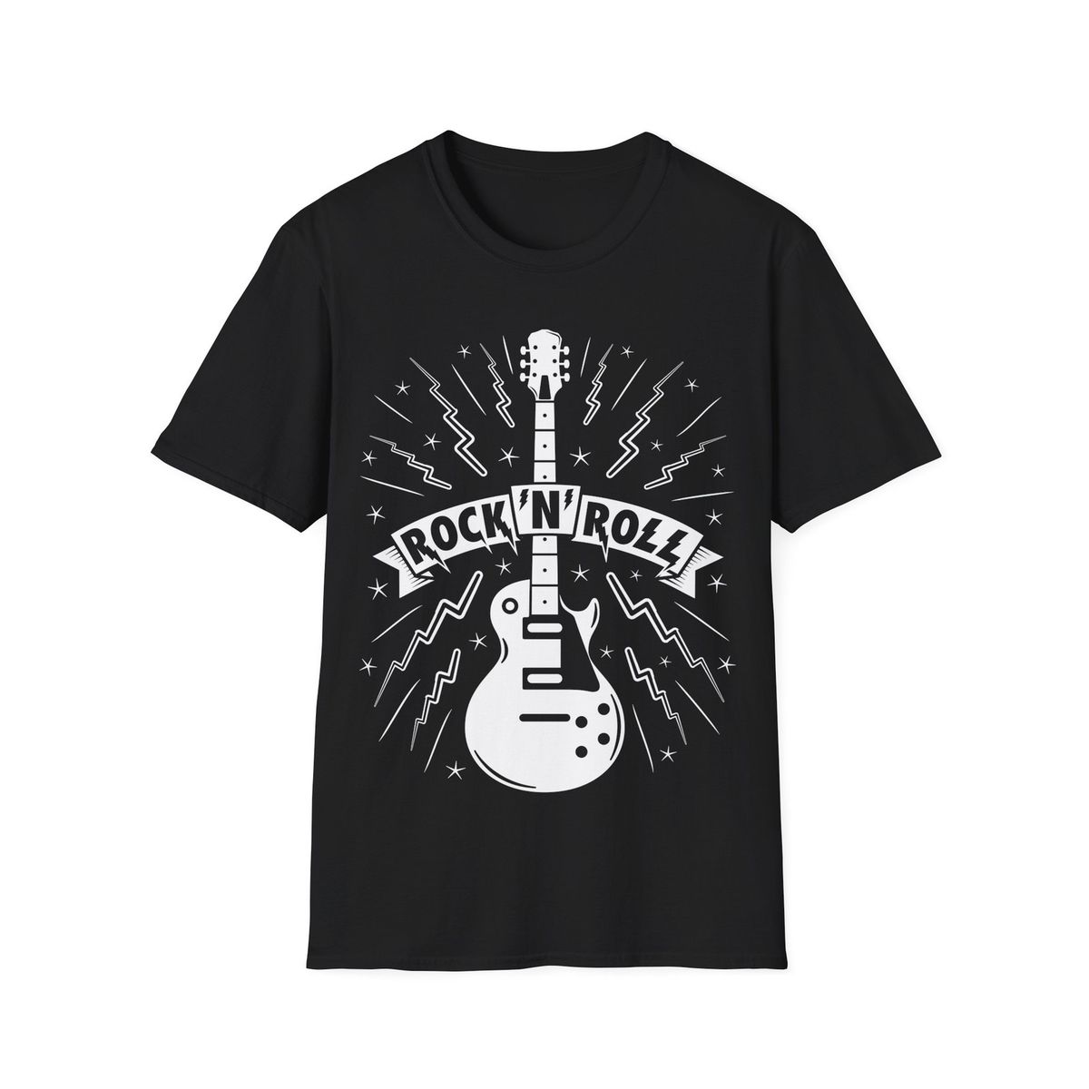 Rock'N'Roll T-Shirt Mens Womens Tees Top, Music Shirt, Guitar Shirt, Rock Music, Guitarist T-Shirt Mens Womens Tees Top_viptrois.com
