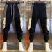 Men's Clothing Sweatpants men's spring and summer new sports casual pants slim fit pants with cuffs 2023 nine-point pants_viptrois.com