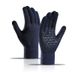 Knitted gloves with fleece thickening touch screen knitted cycling anti-slip offset warm winter gloves_viptrois.com