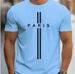 Fashion Men's T-shirt Large Silhouette Loose Printing Sports And Leisure Slim-fit Round Neck Short-sleeved T-shirt_viptrois.com