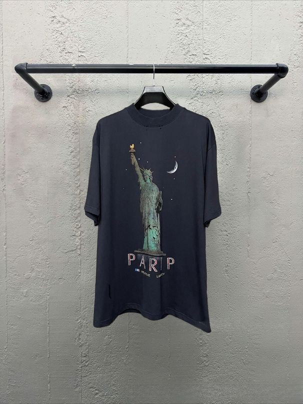 New Pure Cotton Round Neck T-shirt For Summer Men, Fashionable And Casual Printed Short Sleeved Shirt_viptrois.com