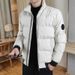 Men's Winter Down Jacket With Hood, Ultra-Warm 550 Fill Power White Goose Down Coat, Long Length Thickened Parka For Cold Weather, Machine Washable_viptrois.com