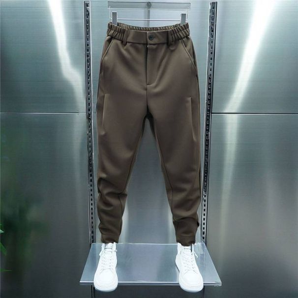 Loose Tight-fitting Pants, Spring And Autumn British Men's Dress Pants, Men's Harem Pants, Nine-inch Casual Pants_viptrois.com