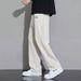 Mesh Ice Silk Pants, Men's Summer Thin, Breathable, Loose, Wide-leg Pants With A Good Drape, Summer Sporty, Patchwork Casual Long Pants_viptrois.com
