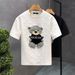 Men's Bear Embroidery Cotton T-Shirt - Casual Short Sleeve Tee With Animal Design_viptrois.com