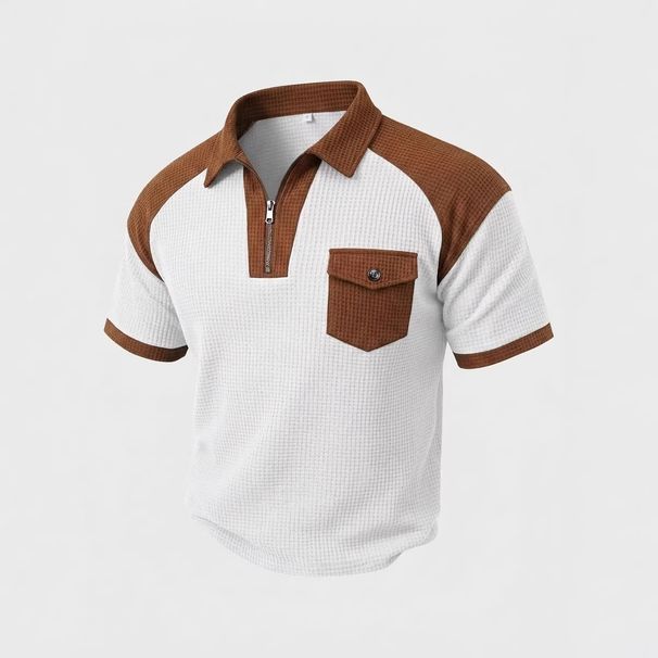 Fashionable Young Men's Clothing - 2026 Summer New Style Youth Short-sleeved Pullover With Multi-color Design Top_viptrois.com