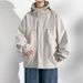 CT 2025 Spring New Ins Style Hooded Jacket Loose Plus Size Sports Outdoor Windproof Waterproof Coat_viptrois.com
