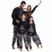 Cozy Christmas Family Matching Pajama Set – 100% Cotton Holiday Sleepwear For Adults & Kids (Long Sleeve, Classic Red & Navy Blue)_viptrois.com