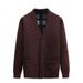 Men's Fleece Lined V-Neck Cardigan Sweater - Warm Winter Knitwear For Middle-Aged & Senior Gentlemen (Grey, Burgundy, Camel, Blue-Grey, Smoke Grey)_viptrois.com