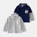 kids'clothing New boys fake two polo collar base tops_viptrois.com