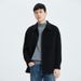 Pulse Autumn Winter New Style Turn-Down Collar Pure Woolen Men's Double-Sided Wool Cashmere Drop Shoulder Jacket Short Casual_viptrois.com