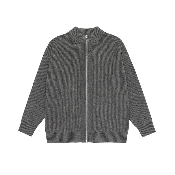 LKTM Clothing Autumn Winter Cardigan Stand Collar Zipper Knitted Sweater Men's Korean Style Lazy Casual Jacket Top_viptrois.com